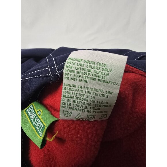 VTG Baby Toddler Sesame Street Elmo Fleece Lined Warm Overalls 18 Months Unisex - Picture 10 of 13
